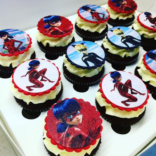 Lady Bug Cat Cup Cakes V5