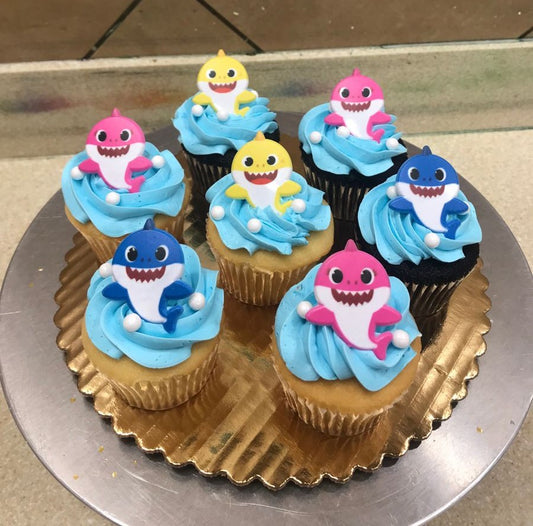 Baby Shark Cup Cakes V5