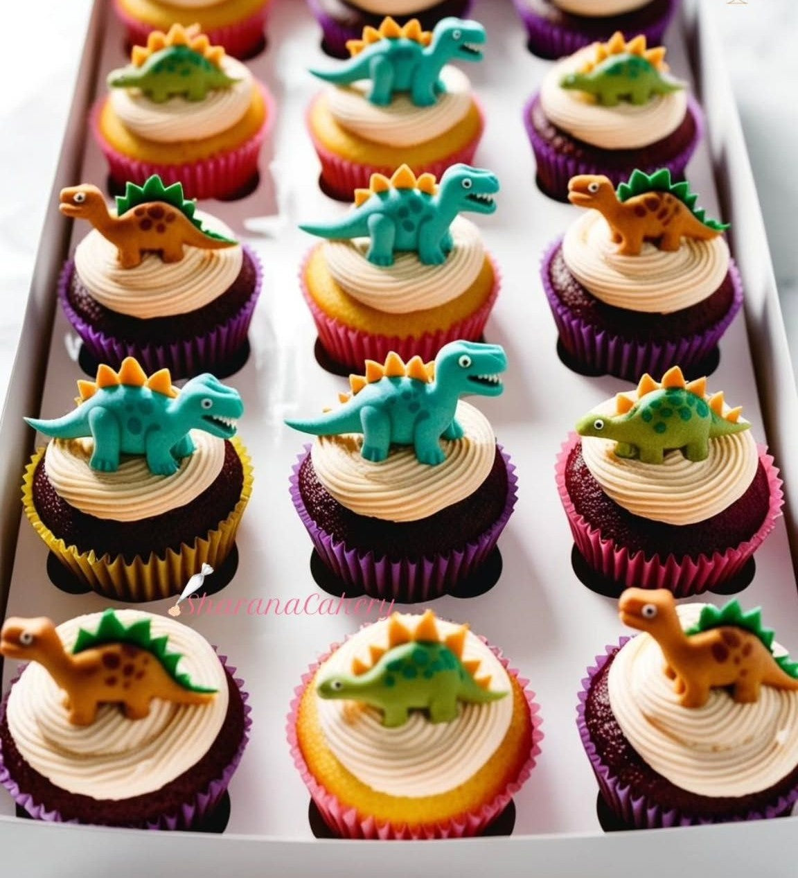 Dinotrux Cup Cakes V1
