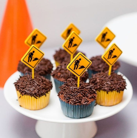 Digger Construction Cup Cakes V1