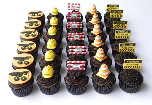 Digger Construction Cup Cakes V6