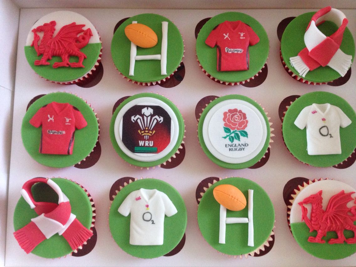 The Rugby Ball Cup Cakes V3
