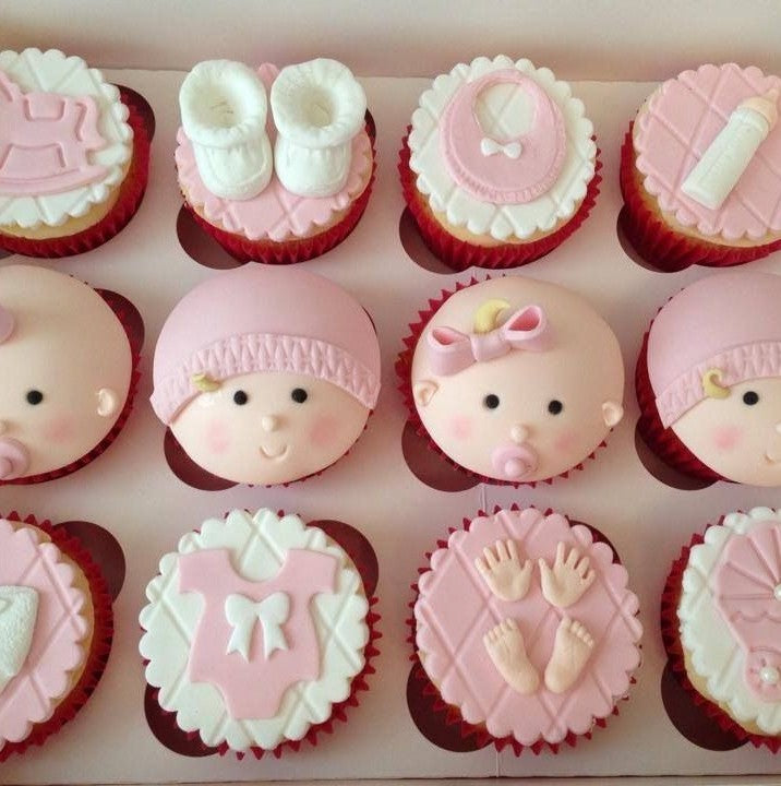 Baby Shower Cup Cakes V4