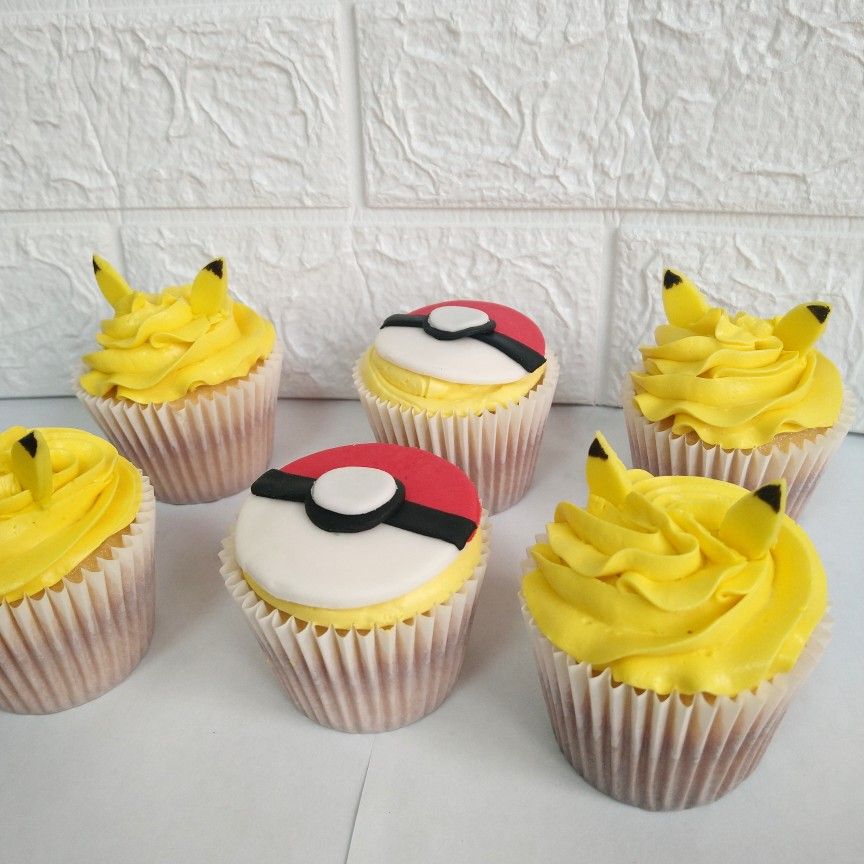 Pikachu Cup Cakes V2