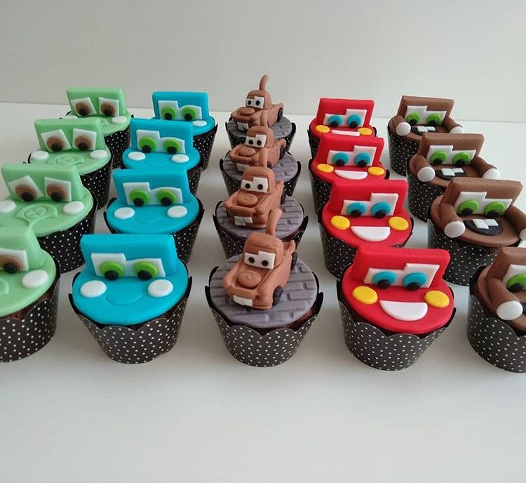 Lightning Mcqueen Cup Cakes V1