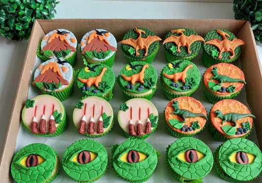 Dinosaur Cup Cakes V6