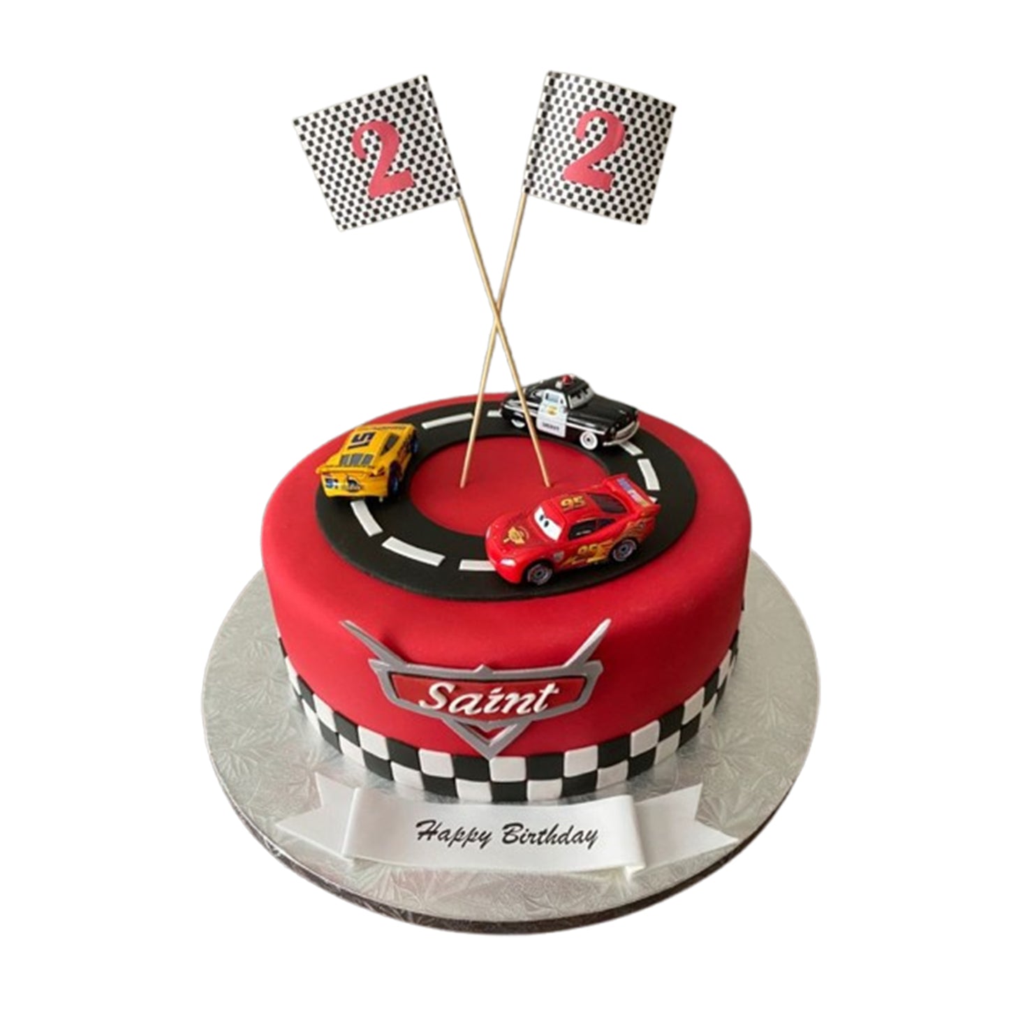 Lightning McQueen Cake V8