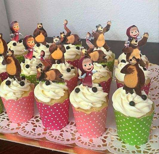 Masha and Bear Cup Cakes V2