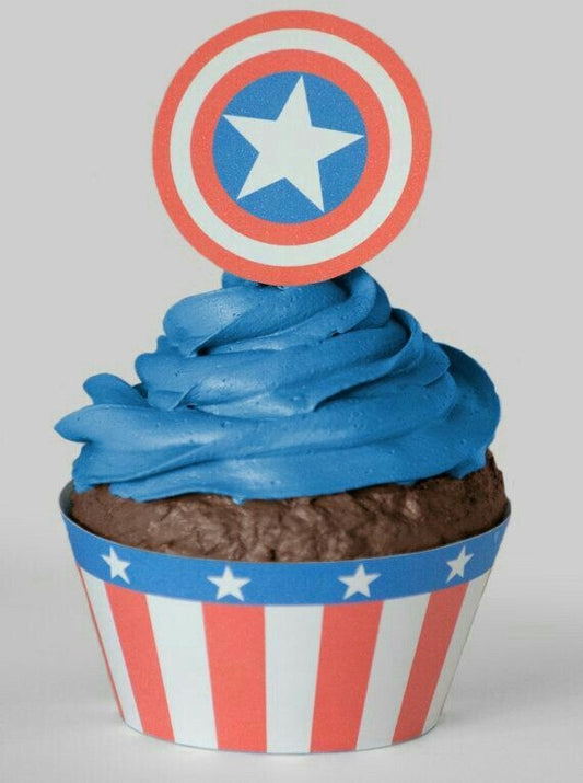 Caption America Cup Cakes V6