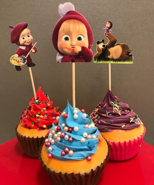 Masha and Bear Cup Cakes V5