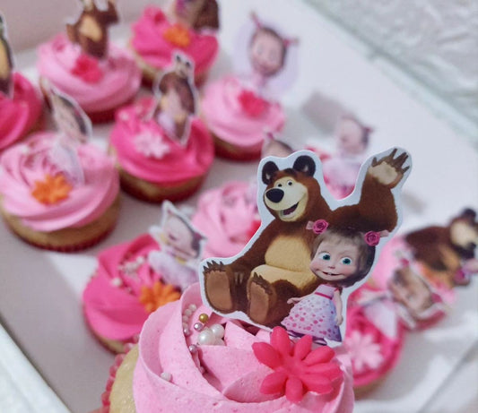 Masha and Bear Cup Cakes V6