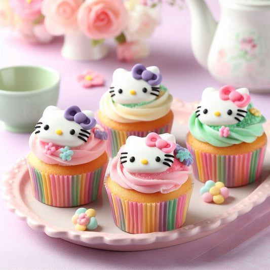 Hello Kitty Cup Cakes V6