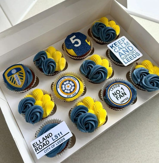 Leeds United Cup Cakes V6