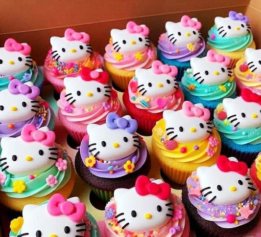 Hello Kitty Cup Cakes V9