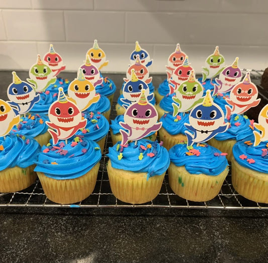 Baby Shark Cup Cakes V7