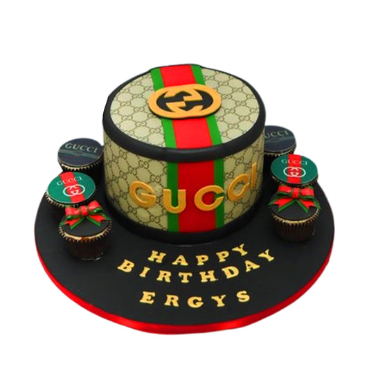 Gucci Cake With Cup Cake V13