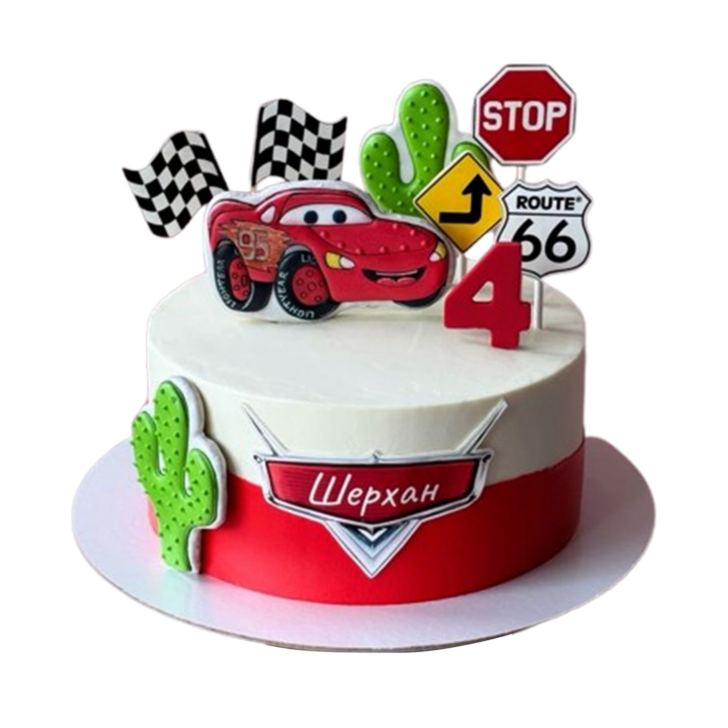 Lightning McQueen Cake V16