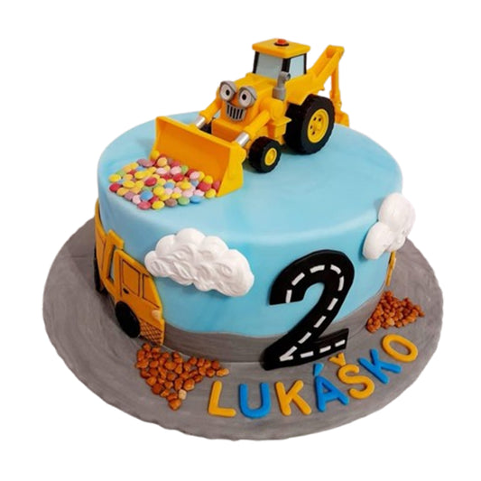 Digger Construction Cake V1