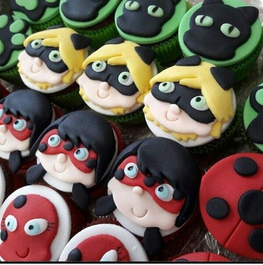 Lady Bug Cat Cup Cakes V6
