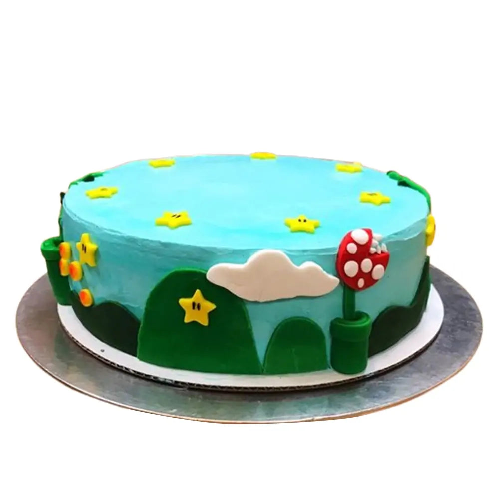 "super mario birthday cakes"