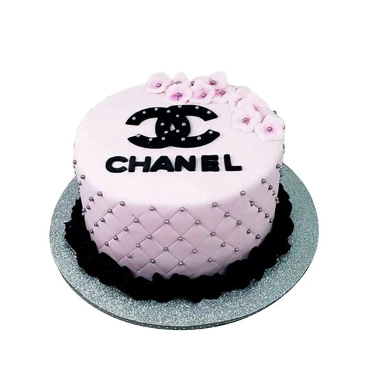 "Chanel-inspired birthday cake"