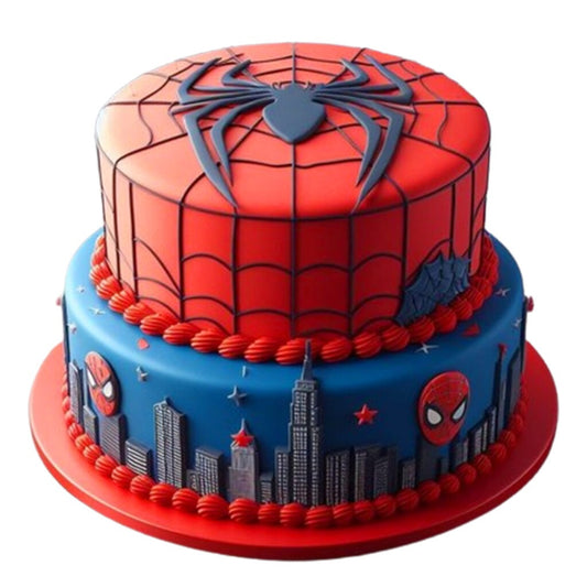 "Spiderman cake design"