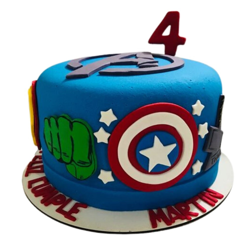 "avengers birthday cake"