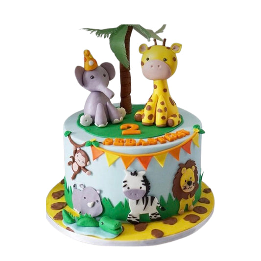 Jungle Theme Cake V6