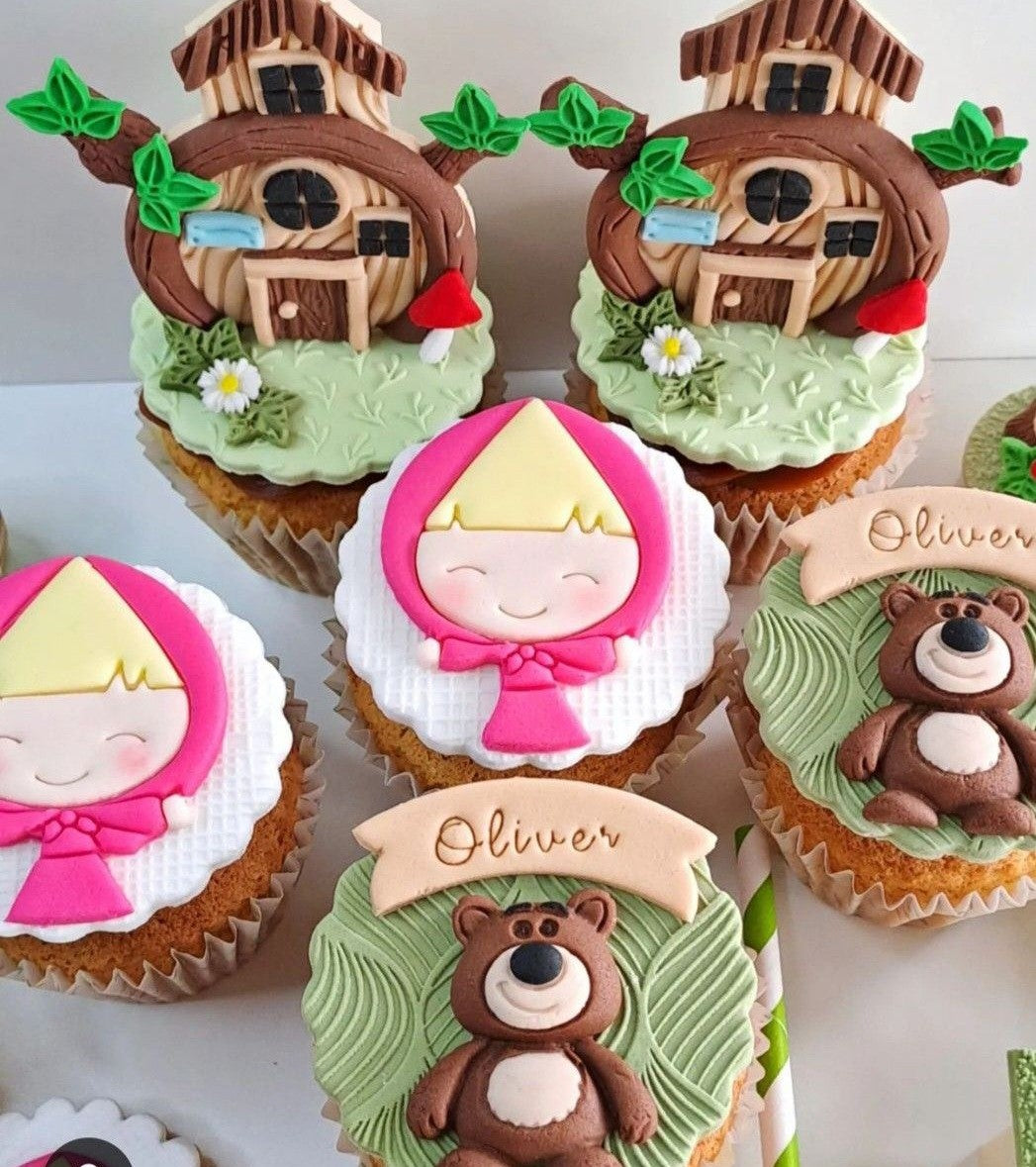Masha and Bear Cup Cakes V3