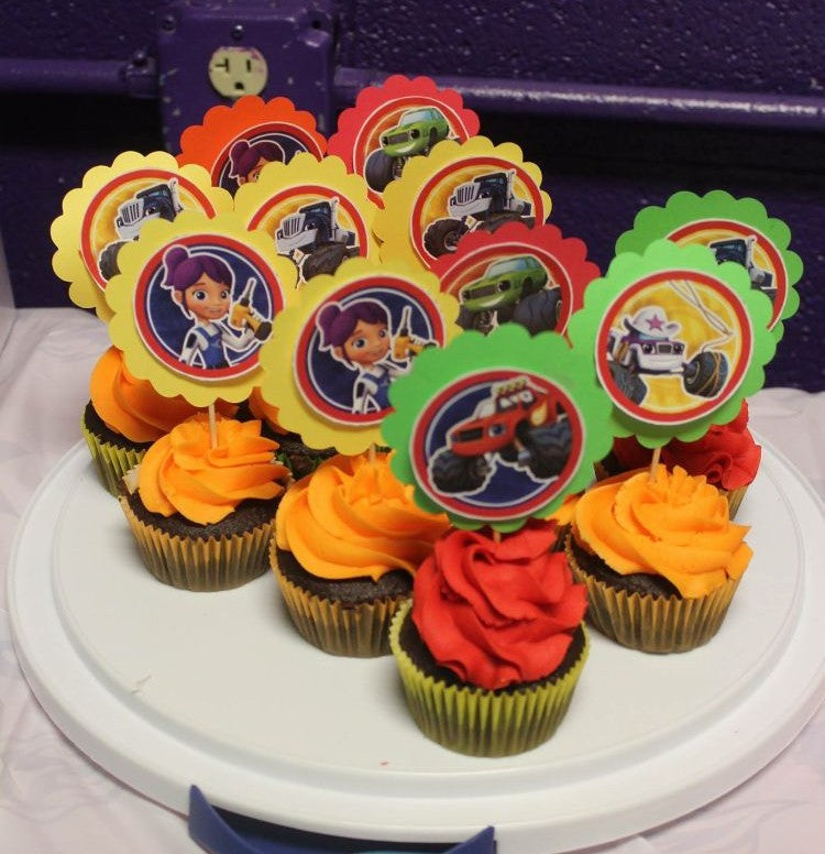 Blaze Monster Cup Cakes V2