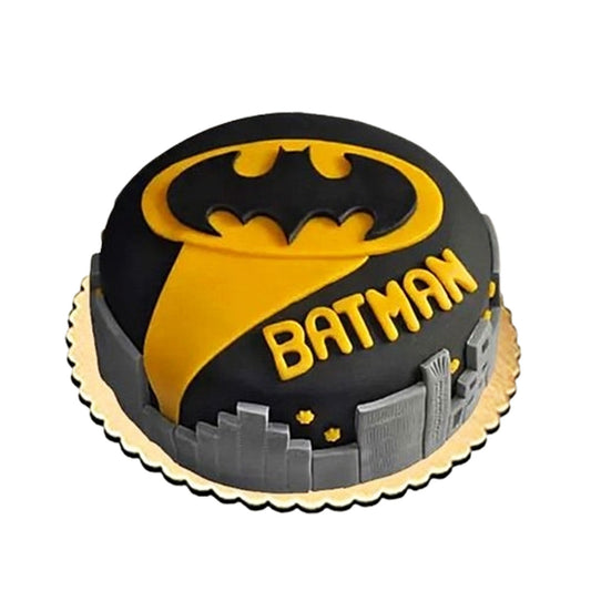 Batman Cake V9 - birthday cake decorated as Batman's utility belt with fondant gadgets