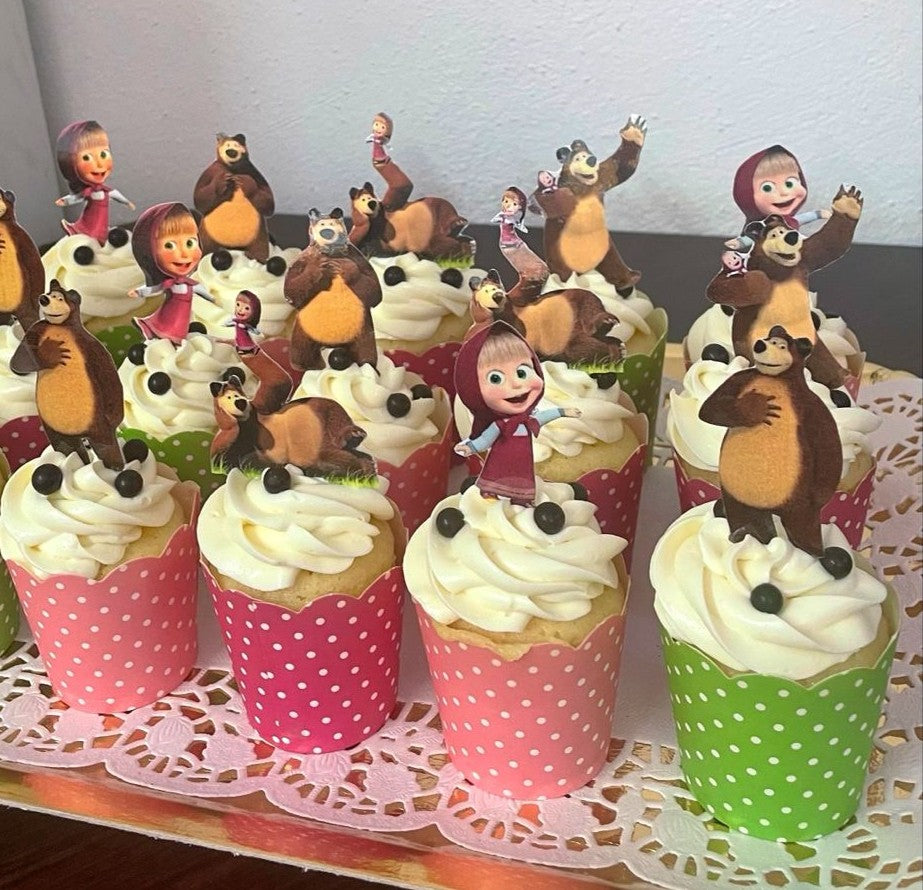 Masha and Bear Cup Cakes V2