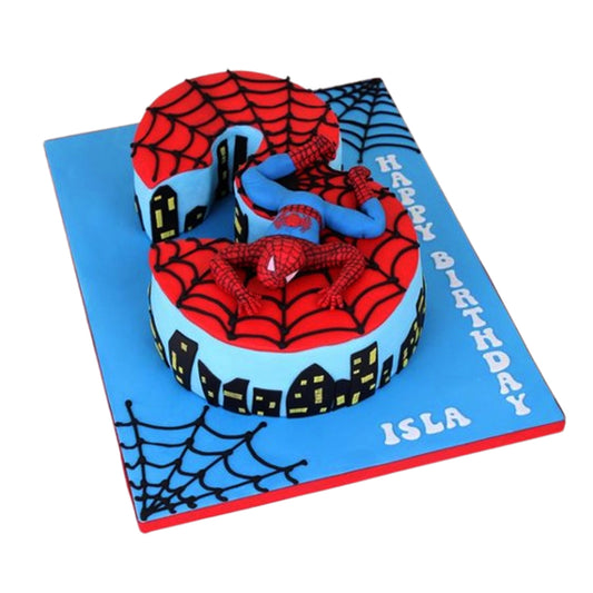 Spider-Man City Skyline Birthday Cake V31