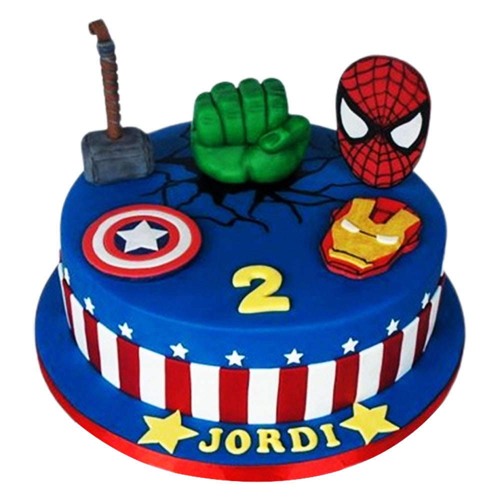 Avengers cake delivery