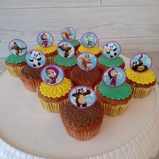 Masha and Bear Cup Cakes V4