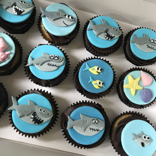 Baby Shark Cup Cakes V6