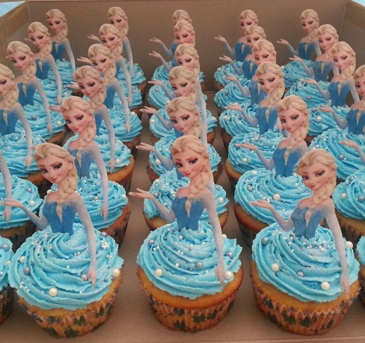 Frozen Elsa Cup Cakes V10