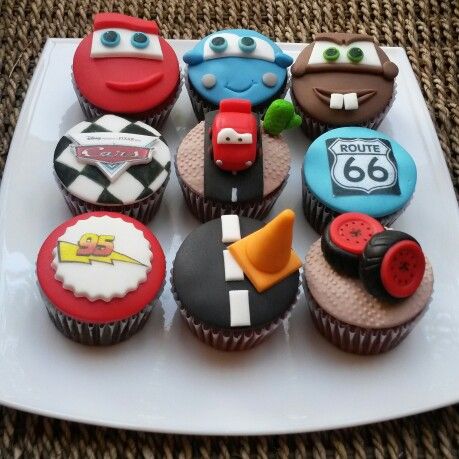 Lightning Mcqueen Cup Cakes V7